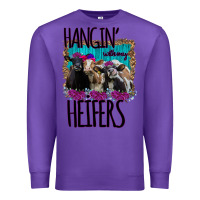 Purple Hangin With My Heifers Premium Sweatshirt - Bettercallsaul