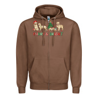 Chestnut furry and bright Zipper Hoodie - MaliasSmallBusiness