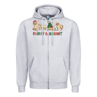 Heather Grey furry and bright Zipper Hoodie - MaliasSmallBusiness