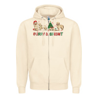 Sandshell furry and bright Zipper Hoodie - MaliasSmallBusiness