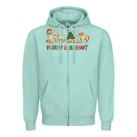 Seafoam furry and bright Zipper Hoodie - MaliasSmallBusiness