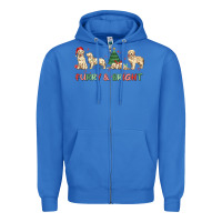True Royal furry and bright Zipper Hoodie - MaliasSmallBusiness