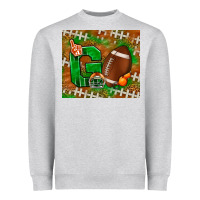 Heather Grey go american football leopard Heavyweight Sweatshirt - NancyCooperArtShop