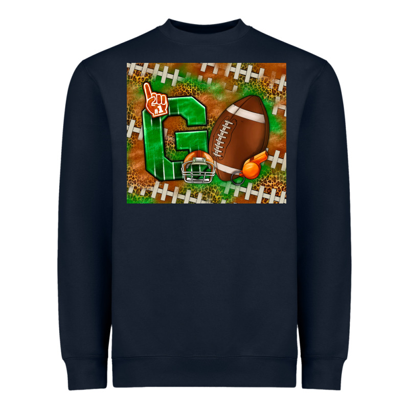 Go American Football Leopard Heavyweight Sweatshirt by NancyCooperArtShop | Teevron