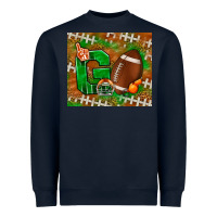 Navy go american football leopard Heavyweight Sweatshirt - NancyCooperArtShop