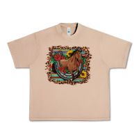 Burro western horse horseshoe roses sunflowers serape leopard Urban Heavy Tee - Artiststas