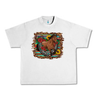 Lunar Rock western horse horseshoe roses sunflowers serape leopard Urban Heavy Tee - Artiststas
