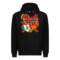 Black Mexican Hearts Premium Hoodie - texasbilliewilder