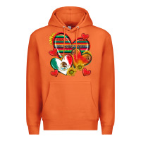 Carrot Mexican Hearts Premium Hoodie - texasbilliewilder