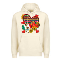 Sandshell Mexican Hearts Premium Hoodie - texasbilliewilder