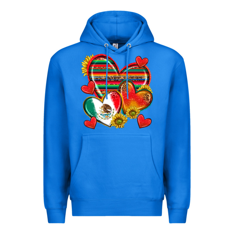 Mexican Hearts Premium Hoodie by texasbilliewilder | Teevron