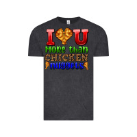 Vintage Black i love you more than chicken nuggets Vintage Tee - AdoDesignShop