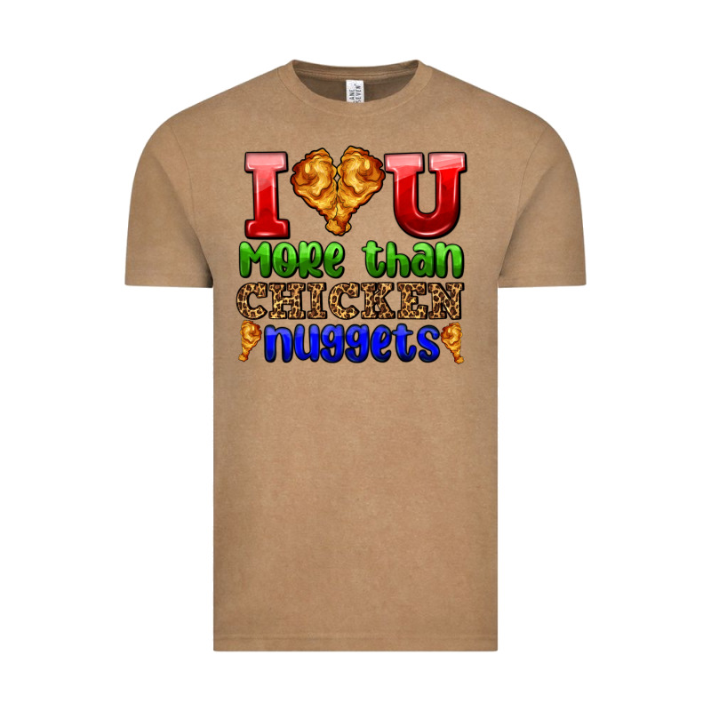 I Love You More Than Chicken Nuggets Vintage Tee by AdoDesignShop | Teevron
