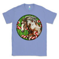 Colony Blue Horse Christmas Classic Tee - LillyAllenDesigns