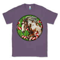 Lavender Horse Christmas Classic Tee - LillyAllenDesigns