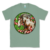 Sage Horse Christmas Classic Tee - LillyAllenDesigns