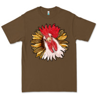 Cacao sunflower with rooster Premium Tee - RanaPortraitStore