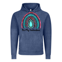 Vintage Denim be my valentine gemstone rainbow Vintage Hoodie - JahusDesignShop