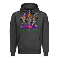 Charcoal Heather let s get halloweird Zipper Hoodie - NancyCooperArtShop