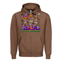 Chestnut let s get halloweird Zipper Hoodie - NancyCooperArtShop