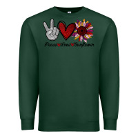 Sports Green Peace Love Sunshine Sunflower Premium Sweatshirt - Bettercallsaul
