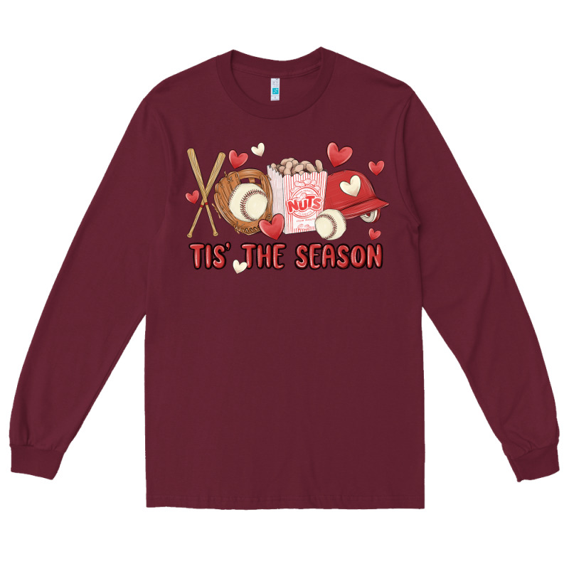 Tis The Season Baseball Long Sleeve Tee by MaliasSmallBusiness | Teevron