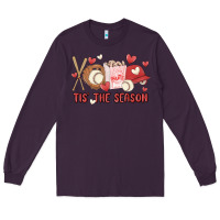 Plum tis the season baseball Long Sleeve Tee - MaliasSmallBusiness