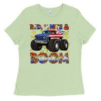 Matcha red white and boom Ladies Tee - texasbilliewilder