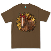Cacao sunflower with horse Premium Tee - RanaPortraitStore