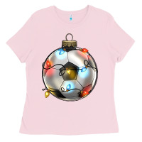 Bubblegum Pink christmas  soccer Ladies Tee - Zillion Design Studio