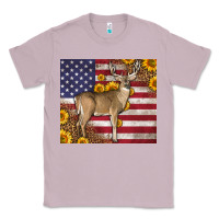 Lilac Western American Flag And Deer Classic Tee - LillyAllenDesigns