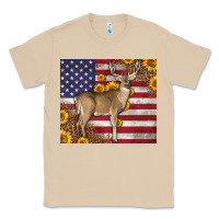Mushroom Western American Flag And Deer Classic Tee - LillyAllenDesigns