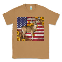 Toasted Coconut Western American Flag And Deer Classic Tee - LillyAllenDesigns