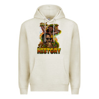 Oatmeal Heather we are black history Premium Hoodie - NancyCooperArtShop