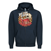 Navy just one more chapter Zipper Hoodie - MaliasSmallBusiness