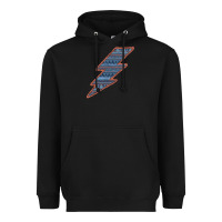 Black Western Orange Border Aztec Lightning Heavyweight Hoodie - Bettercallsaul