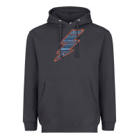Smoke Western Orange Border Aztec Lightning Heavyweight Hoodie - Bettercallsaul