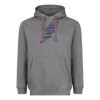 Storm Western Orange Border Aztec Lightning Heavyweight Hoodie - Bettercallsaul