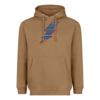 Toasted Coconut Western Orange Border Aztec Lightning Heavyweight Hoodie - Bettercallsaul