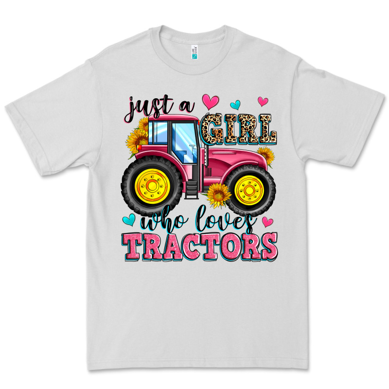 Just A Girl Who Loves Tractors Premium Tee by Zillion Design Studio | Teevron