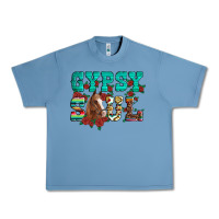 Pebble Blue western gypsy soul horse roses serape aztec leopard Urban Heavy Tee - Artiststas