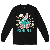 Black boujee  easter  egg Long Sleeve Tee - MaliasSmallBusiness