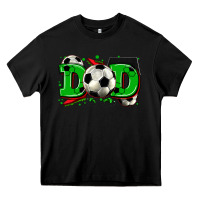 Black dad soccer Heavy Core Tee - Zillion Design Studio
