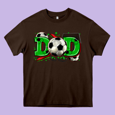 Dad Soccer Heavy Core Tee Designed By Zillion Design Studio