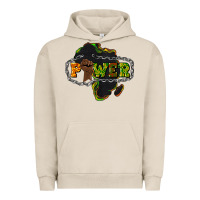 Pigment French Oak Power Black History Urban Hoodie - HowdyJamesFarm