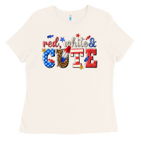 Red White And Cute Billie Wilder Ladies Tee | Teevron