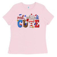 Bubblegum Pink red white and cute billie wilder Ladies Tee - texasbilliewilder