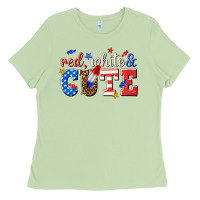 Matcha red white and cute billie wilder Ladies Tee - texasbilliewilder