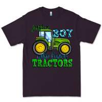 Plum just a boy who loves tractors Premium Tee - Zillion Design Studio
