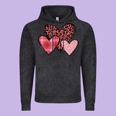 Hearts Vintage Hoodie Designed By Jahusdesignshop